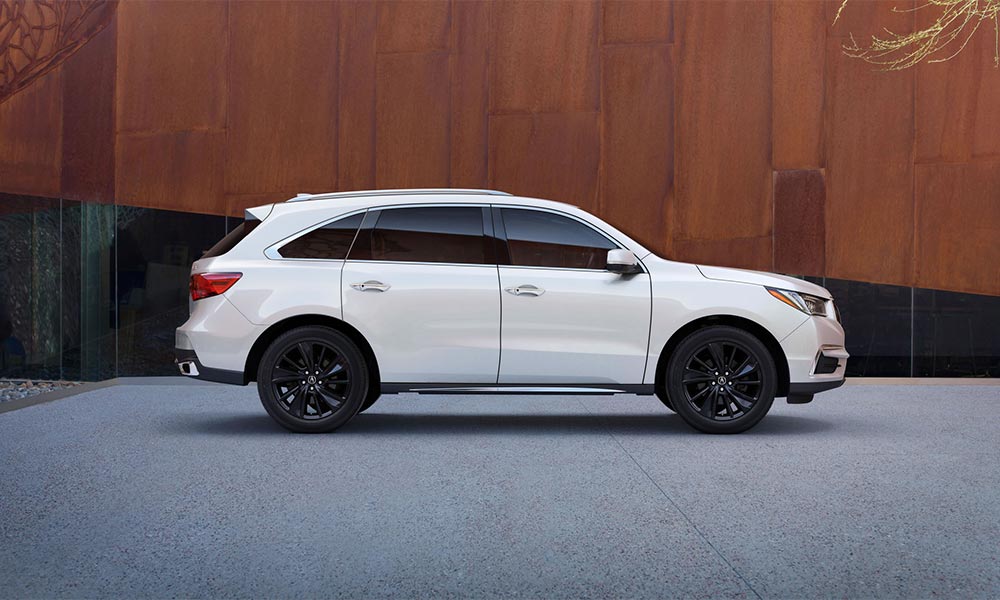 2018 Acura MDX Advance Pkg White Diamond Pearl Berlina Black Alloy Wheels