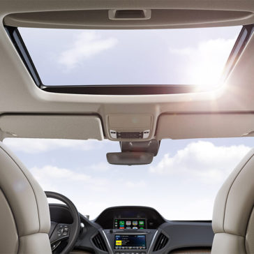 2018 Acura MDX Sunroof Parchment Interior