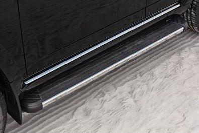 Toyota 4Runner Running Boards with Chrome Edge