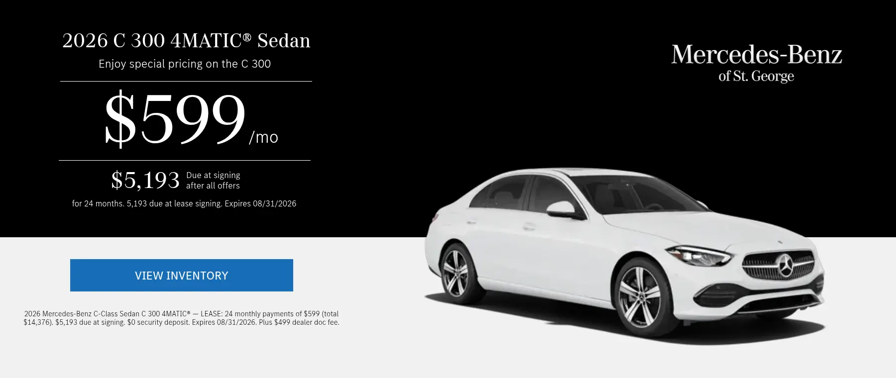 New Mercedes Special Offer